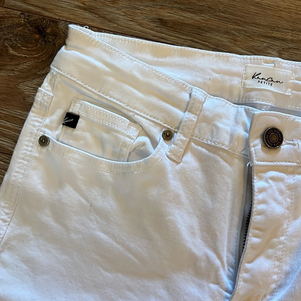 White Flare Jeans Mid Rise - Picture 4 of 7